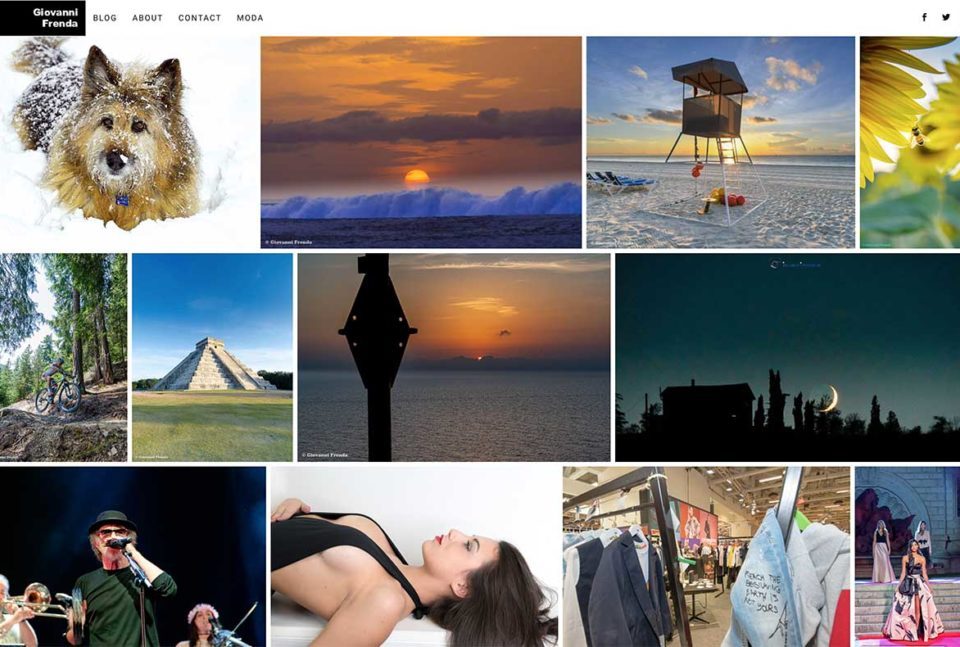 Seguite anche il nuovo sito dedicato alla fotografia, moda, eventi aziendali, travel, hotel... Sfogliate il nuovo sito: www.giovannifrenda.com